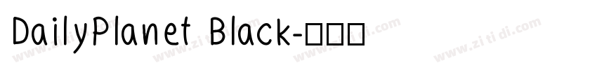 DailyPlanet Black字体转换